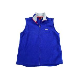 VTG Patagonia Fleece Vest Kids L Blue Full Zip Comfortable Sleeveless Outdoor